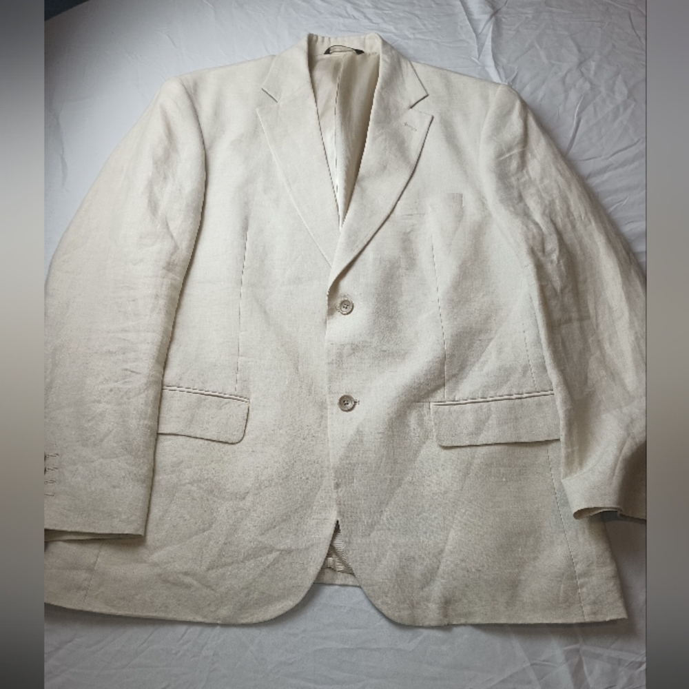Tasso Elba Cream Suit Jacket